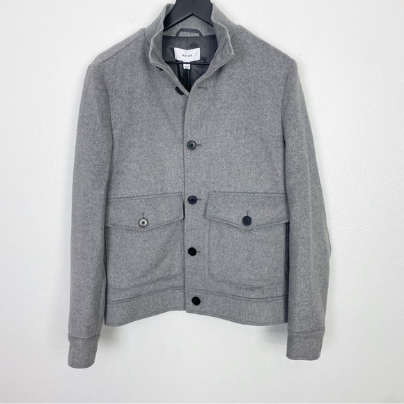 Reiss Vienna Wool Button Through Jacket - Picture 3 of 6